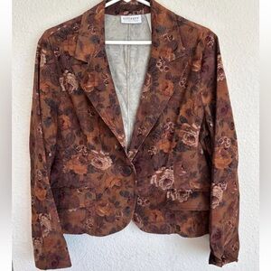 Woman’s Blazer - Liz Claiborne Woman’s Villager Corduroy Jacket Size 14